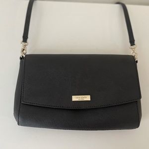 Kate Spade Leather Cross Body Bag with Gold Chain - Perfect Condition